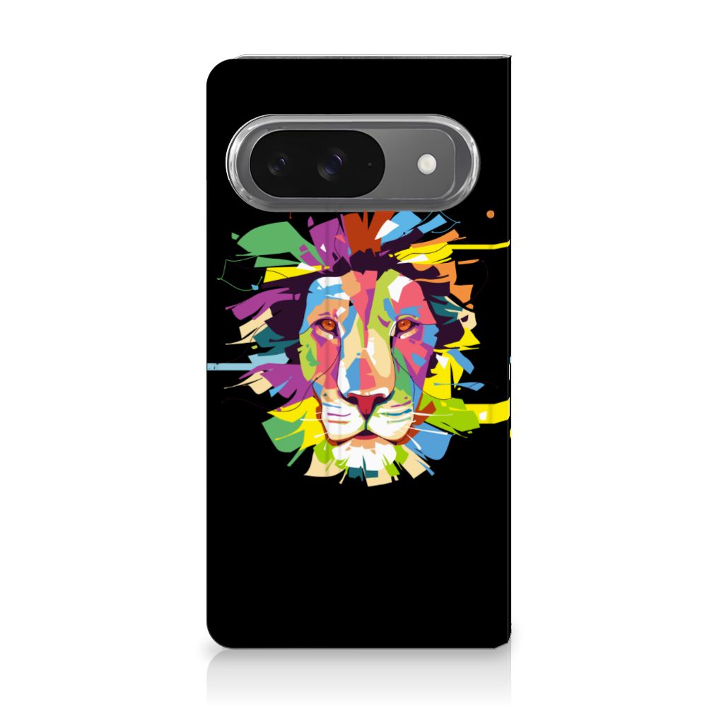 Google Pixel 9 | 9 Pro Magnet Case Lion Color design voorkant