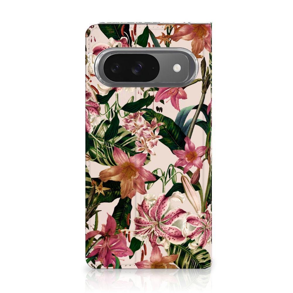 Google Pixel 9 | 9 Pro Smart Cover Flowers bloemen design voorkant