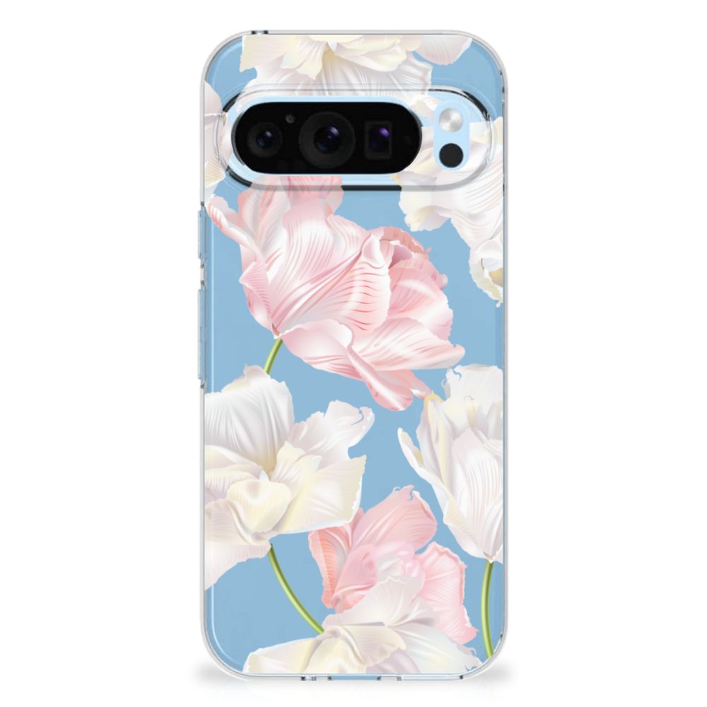 Google Pixel 9 | 9 Pro TPU Case Lovely Flowers bloemen ontwerp voorkant