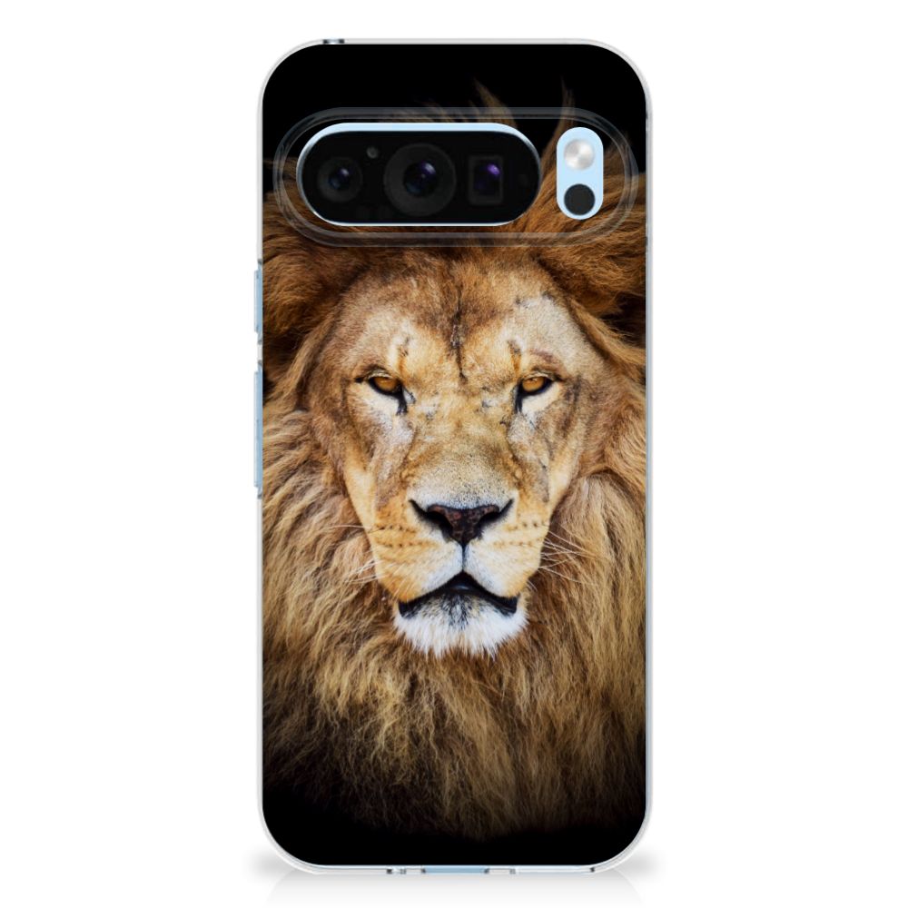 Google Pixel 9 | 9 Pro TPU Hoesje Leeuw leeuw design voorkant
