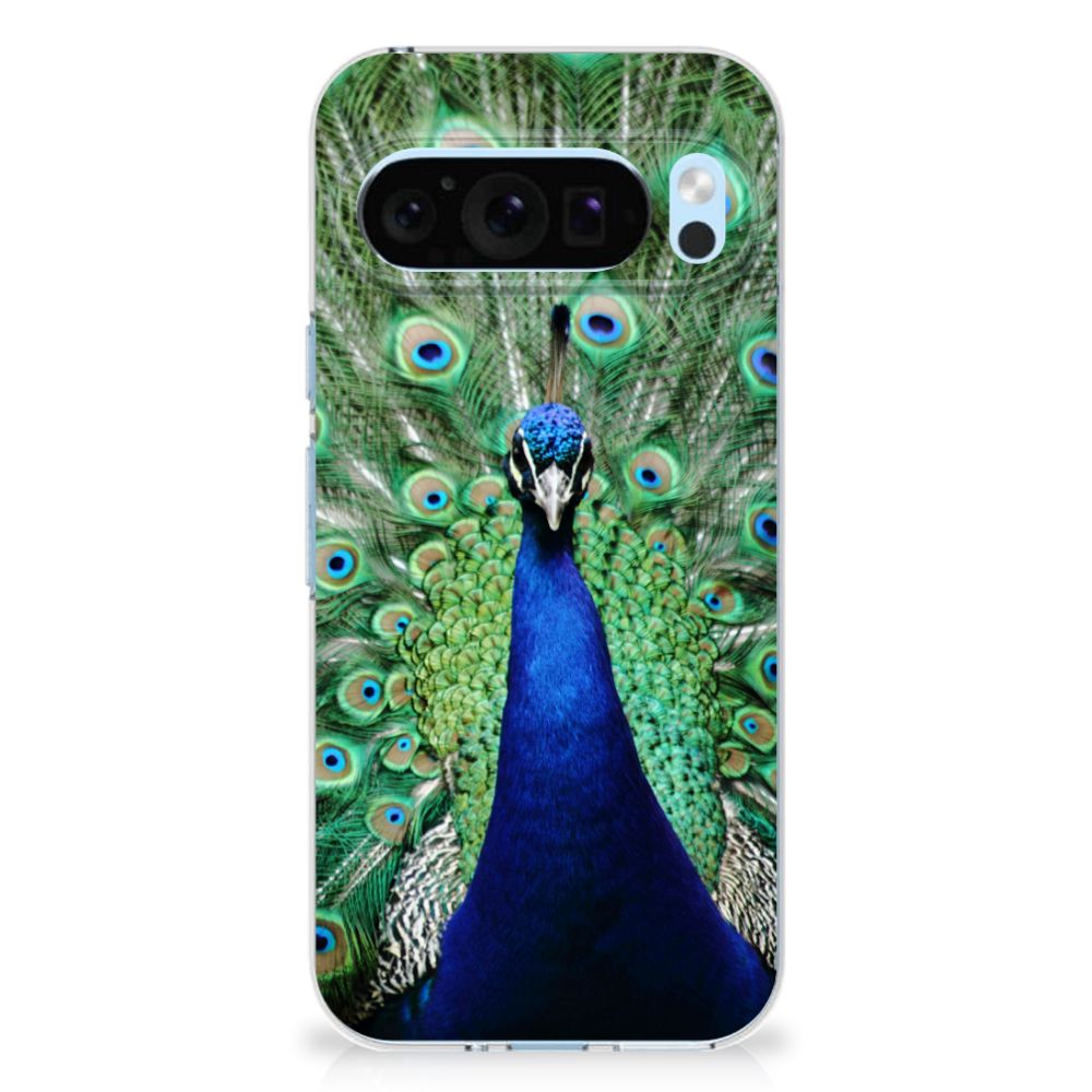 Google Pixel 9 | 9 Pro TPU Hoesje Pauw pauw design voorkant