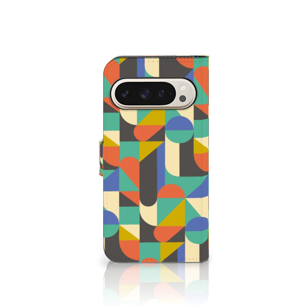 Google Pixel 9 | 9 Pro Telefoon Hoesje Funky Retro funky retro design voorkant