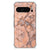 Google Pixel 9 Pro XL Anti-Shock Hoesje Marmer Oranje achterzijde