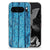 Google Pixel 9 Pro XL Bumper Hoesje Wood Blue design blauw hout aanzicht