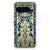 Google Pixel 9 Pro XL Case Beige Flowers design achterkant