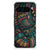 Google Pixel 9 Pro XL Doorzichtige Silicone Hoesje Aztec design achteraanzicht