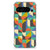 Google Pixel 9 Pro XL Doorzichtige Silicone Hoesje Funky Retro design kleurrijke abstracte geometrische vormen