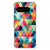 Google Pixel 9 Pro XL Doorzichtige Silicone Hoesje Geruit kleurrijk design geometrisch patroon