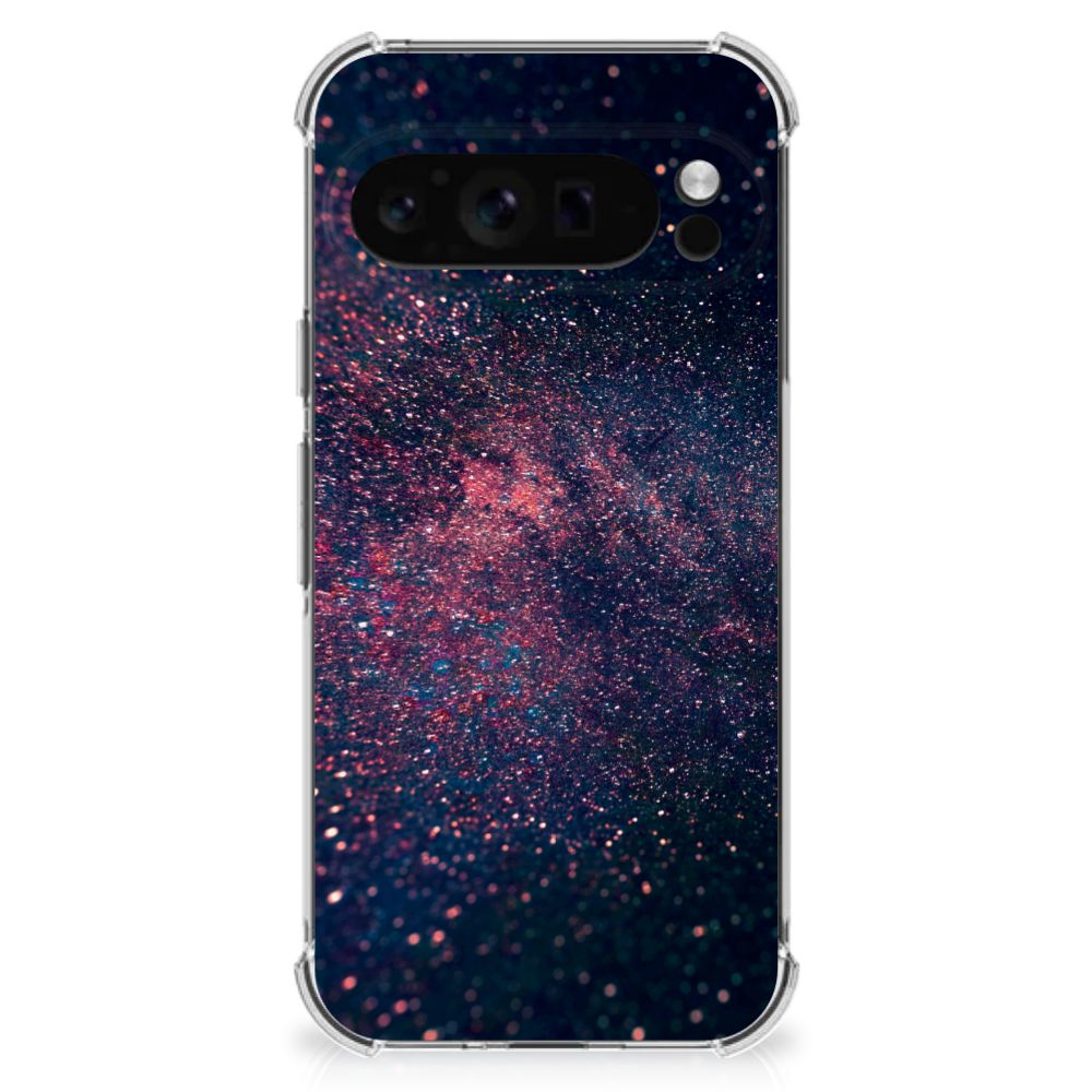 Google Pixel 9 Pro XL Shockproof Case Stars achterkant ontwerp