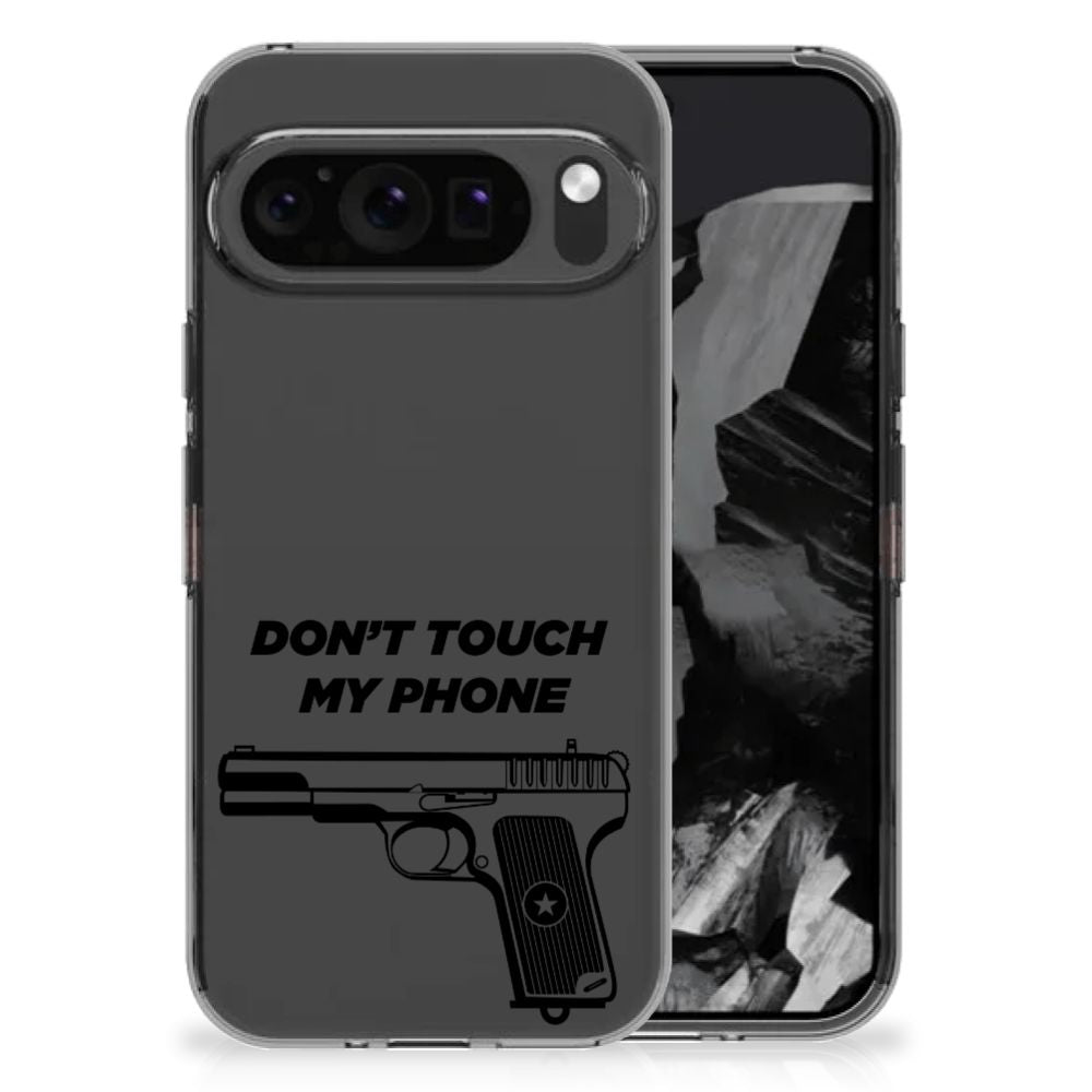 Google Pixel 9 Pro XL Silicone-hoesje Pistol DTMP achteraanzicht ontwerp