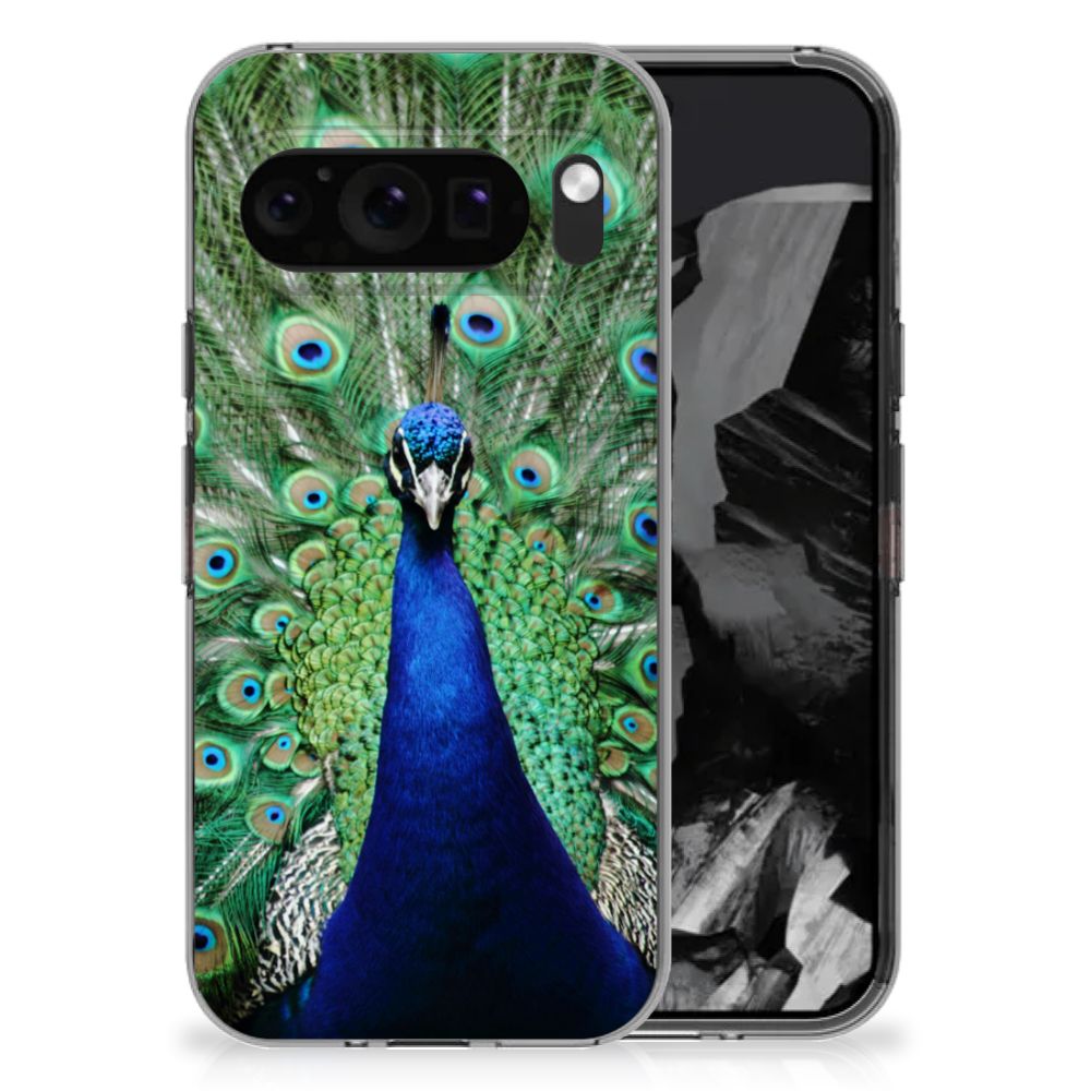 Google Pixel 9 Pro XL TPU Hoesje Pauw pauw design achterkant