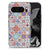 Google Pixel 9 Pro XL TPU Siliconen Hoesje Tiles Color design tiles aanzicht