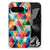 Google Pixel 9 Pro XL TPU bumper Geruit gekleurd driehoekig design achterkant