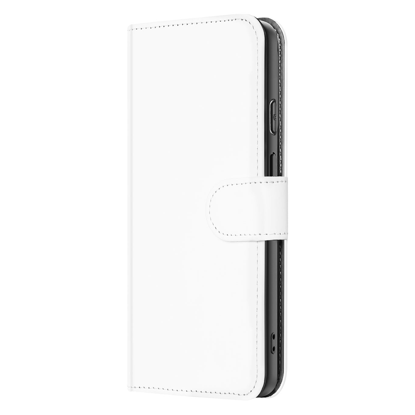 Google Pixel 9a Book Case Wit met Pasjeshouder Bescherming en Stijl book case wit zijaanzicht