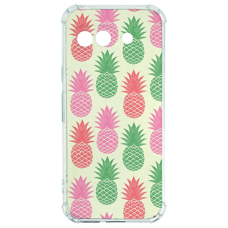 Google Pixel 9a Hoesje - Ananas TPU Antishock ananas design voorkant