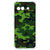 Google Pixel 9a Hoesje - Army Dark TPU Antishock camouflageprint transparant aanzicht