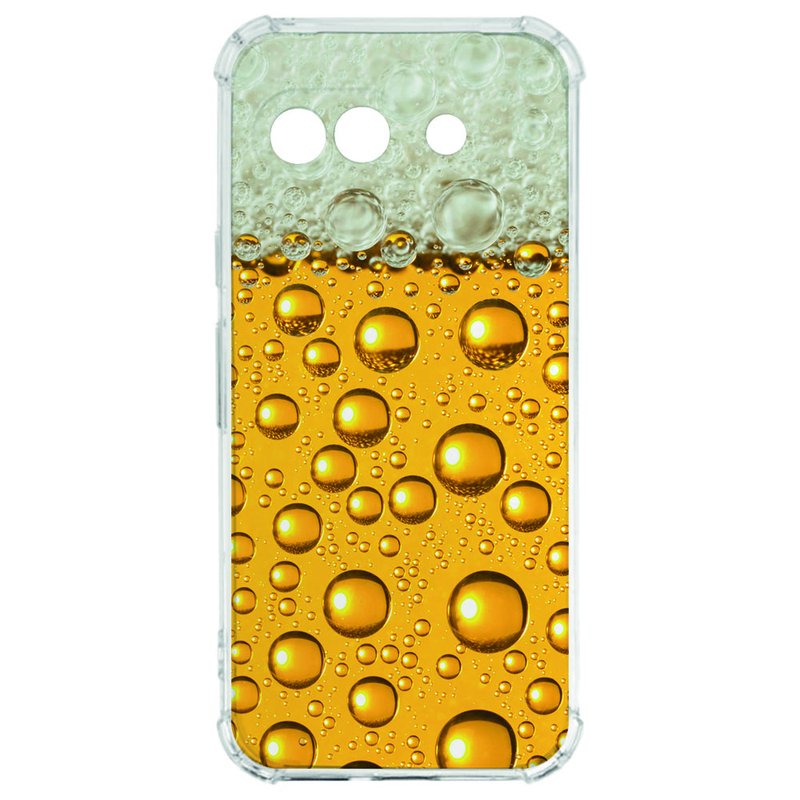 Google Pixel 9a Hoesje - Bier TPU Antishock bier ontwerp voorkant