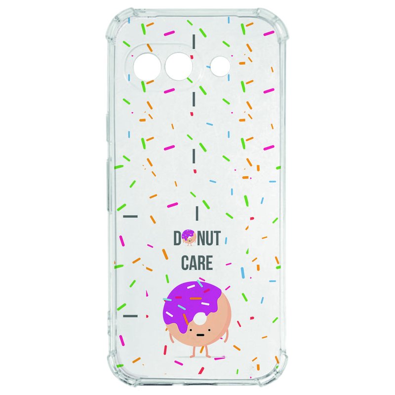 Google Pixel 9a Hoesje Hoesje Donut Roze TPU Antishock achterzijde ontwerp
