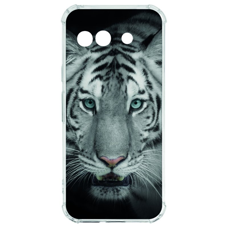 Google Pixel 9a Hoesje Tijger TPU Antishock tijger design voorkant