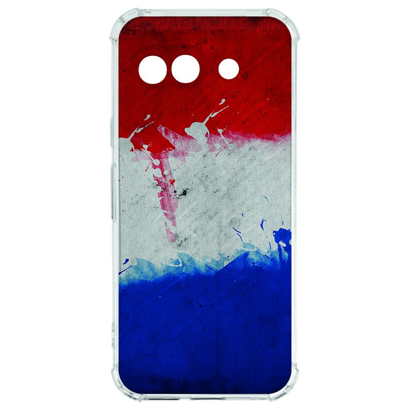 Google Pixel 9a hoesje Nederlandse vlag schokbestendig TPU voorkant