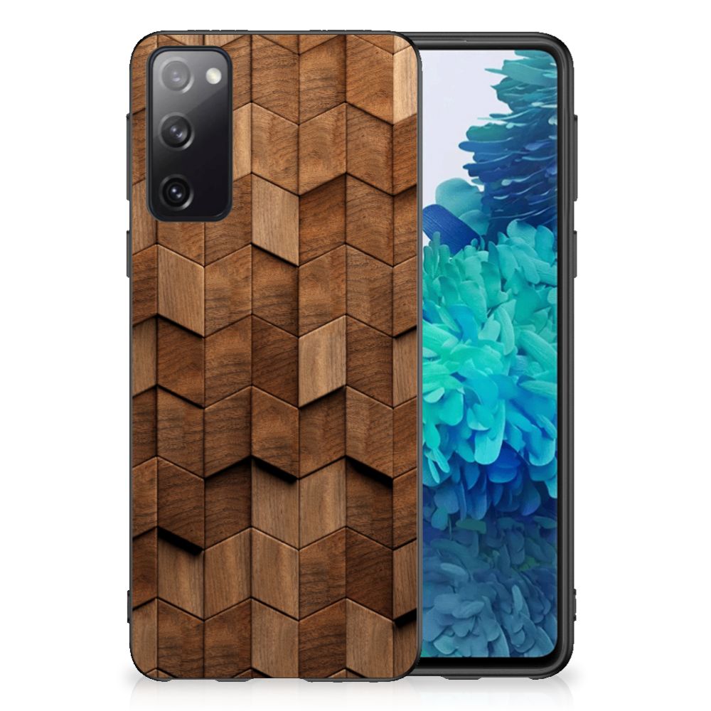 Grip Case voor Samsung Galaxy S20 Wooden Cubes B2C Telecom