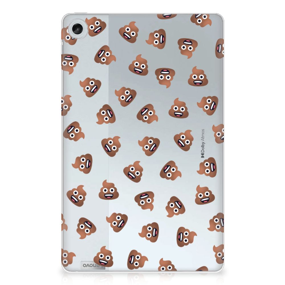 Lenovo Tab M10 Plus (3e generatie) Hippe Hoes Poep Emojis achterkant design