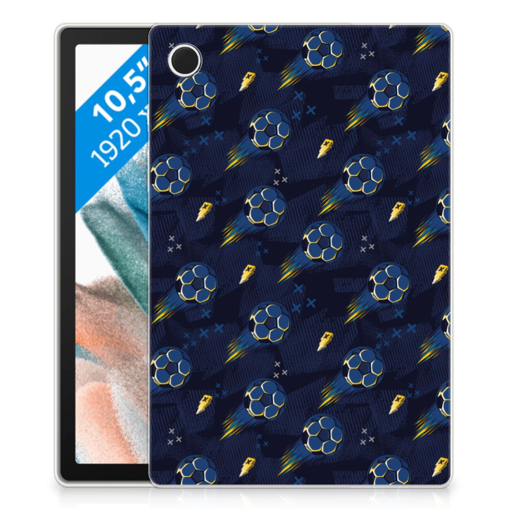 Samsung Galaxy Tab A8 2021/2022 Hippe Hoes Voetbal achterzijde