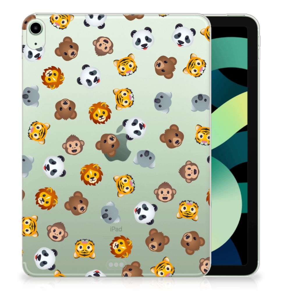 Hippe Hoes voor iPad Air (2020/2022) 10.9 inch Dieren Emojis - B2C Telecom