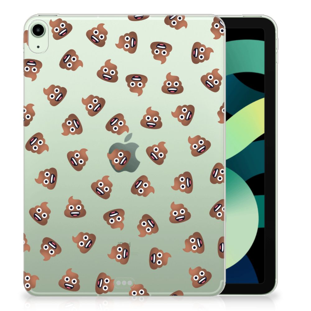 Hippe Hoes voor iPad Air (2020/2022) 10.9 inch Poep Emojis - B2C Telecom