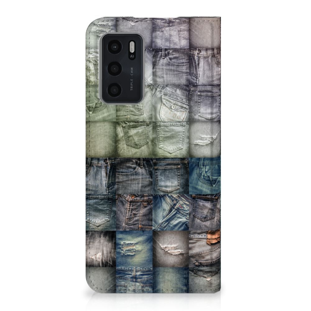 Hippe Standcase OPPO A54s | A16 | A16s Spijkerbroeken - B2C Telecom