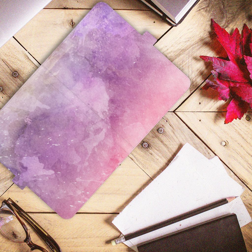 Hoes iPad (2022) 10.9 Pink Purple Paint