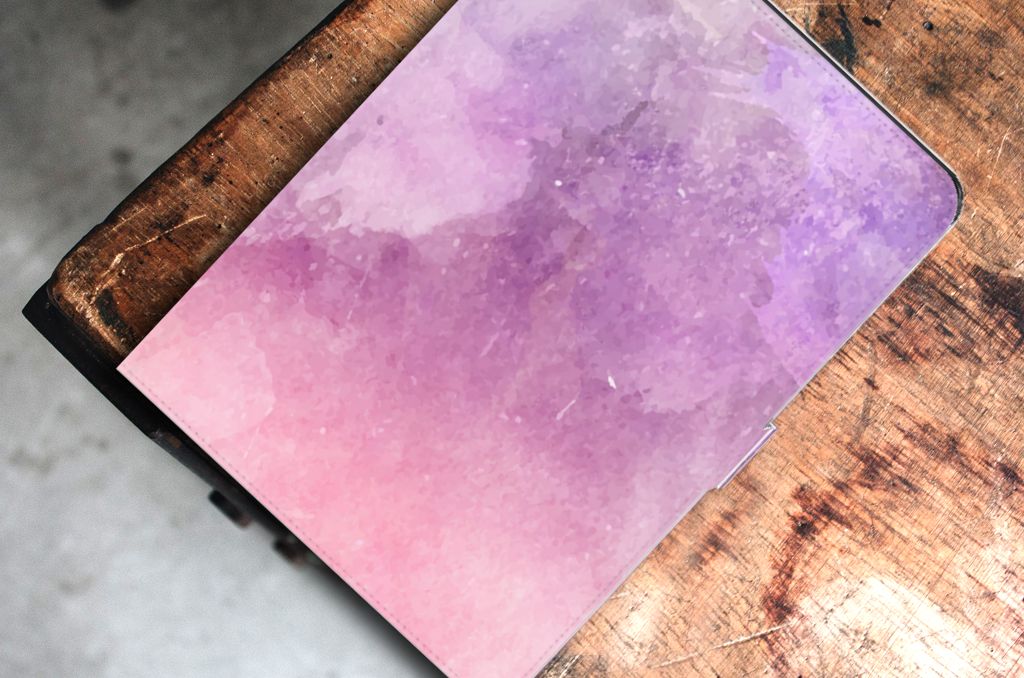 Hoes iPad Air (2020/2022) 10.9 inch Pink Purple Paint