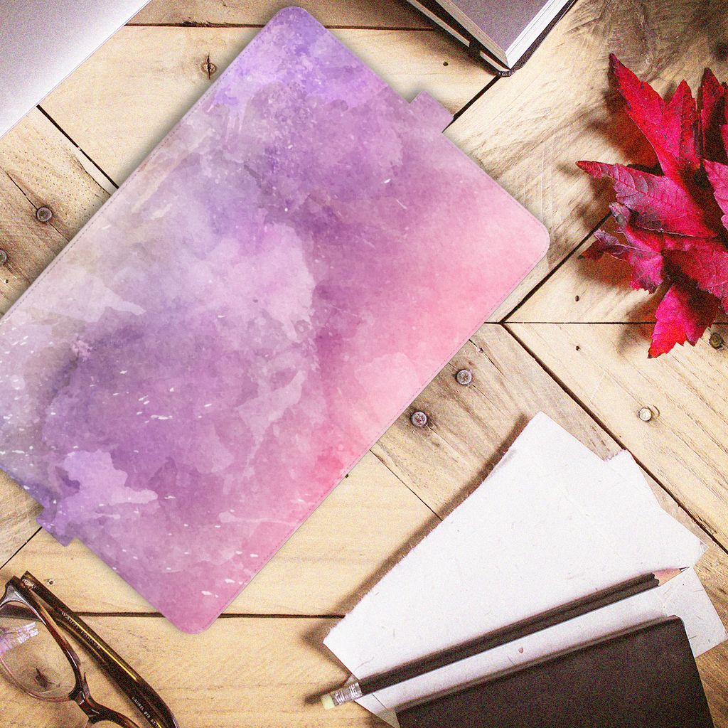 Hoes iPad Air (2020/2022) 10.9 inch Pink Purple Paint