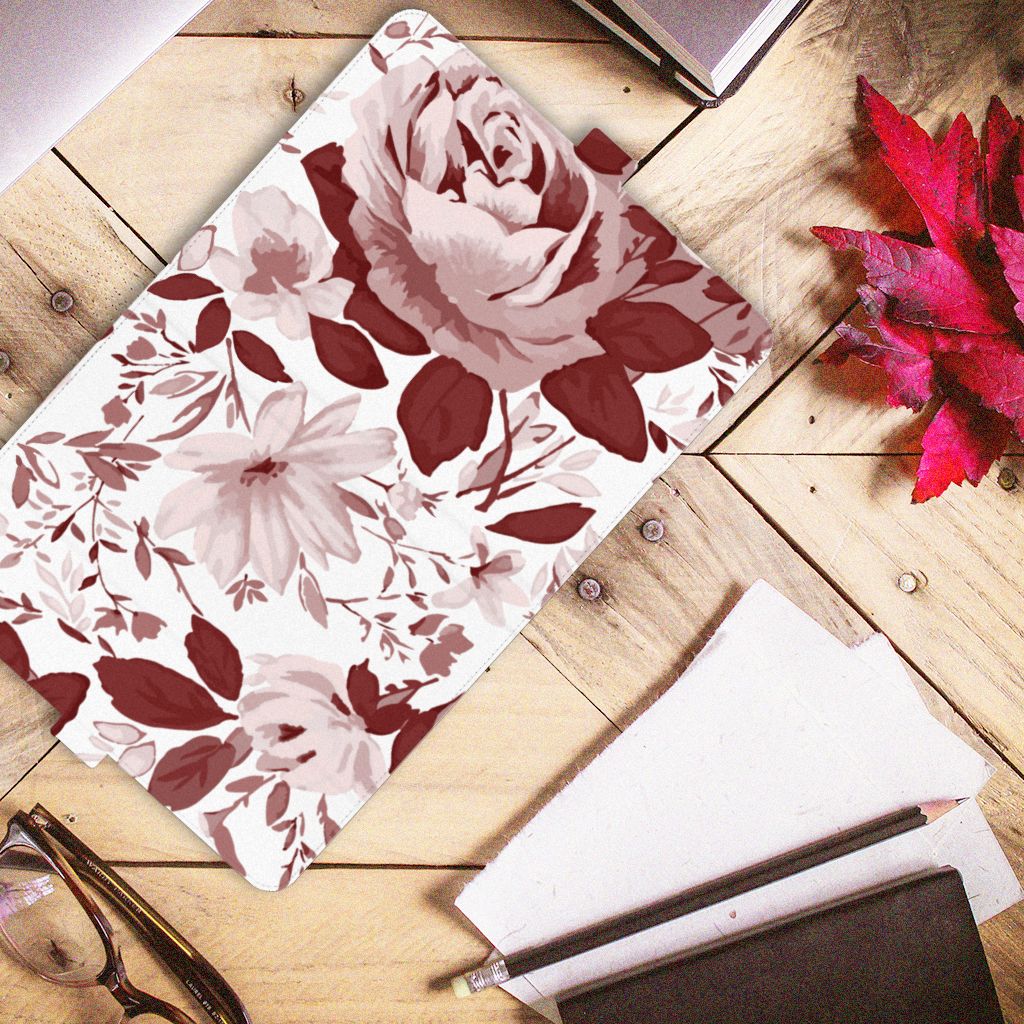 Hoes iPad Air (2020/2022) 10.9 inch Watercolor Flowers