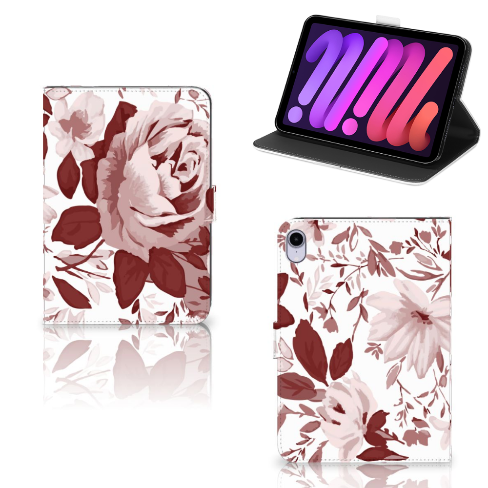 Hoes iPad Mini 6 (2021) Watercolor Flowers