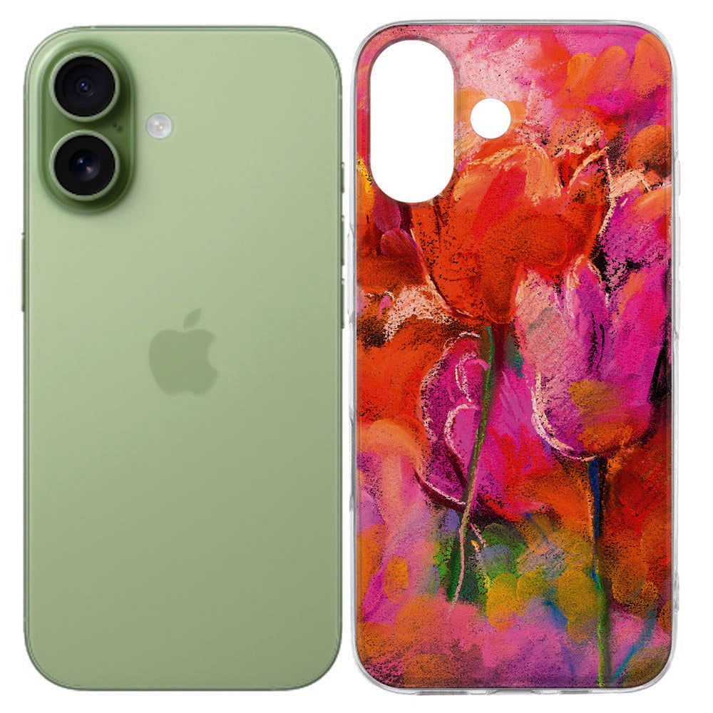 Apple iPhone 17 Softcase Back cover Tulips