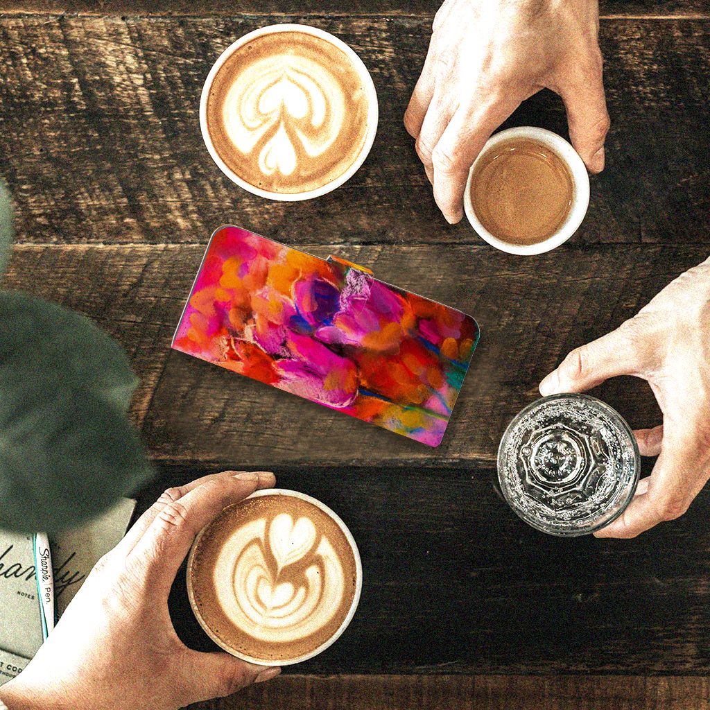 Hoesje Fairphone 5 Tulips telefoonhoesje kleurrijk ontwerp aanzicht
