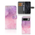 Hoesje Google Pixel 8 Pro Pink Purple Paint bookcase roze paarse verf aanzicht