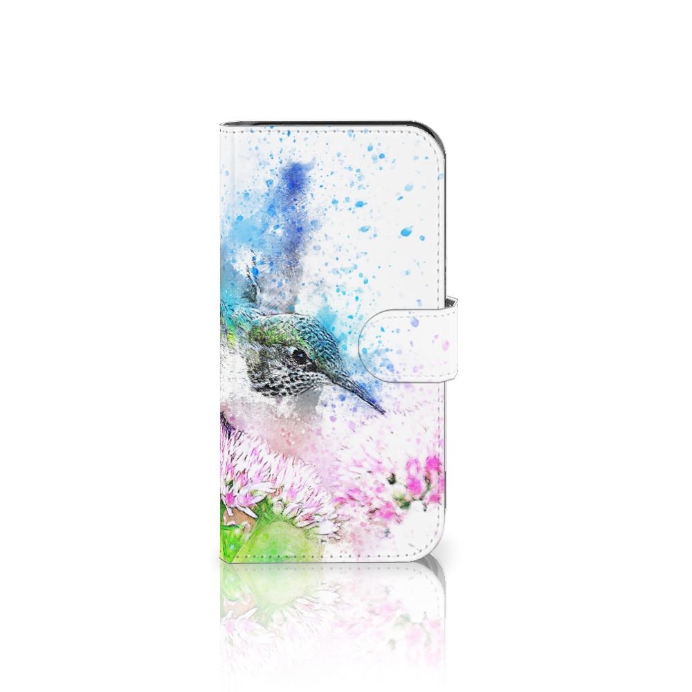 Hoesje Google Pixel 8 Vogel pasjes ontwerp kolibrie bloemen aanzicht