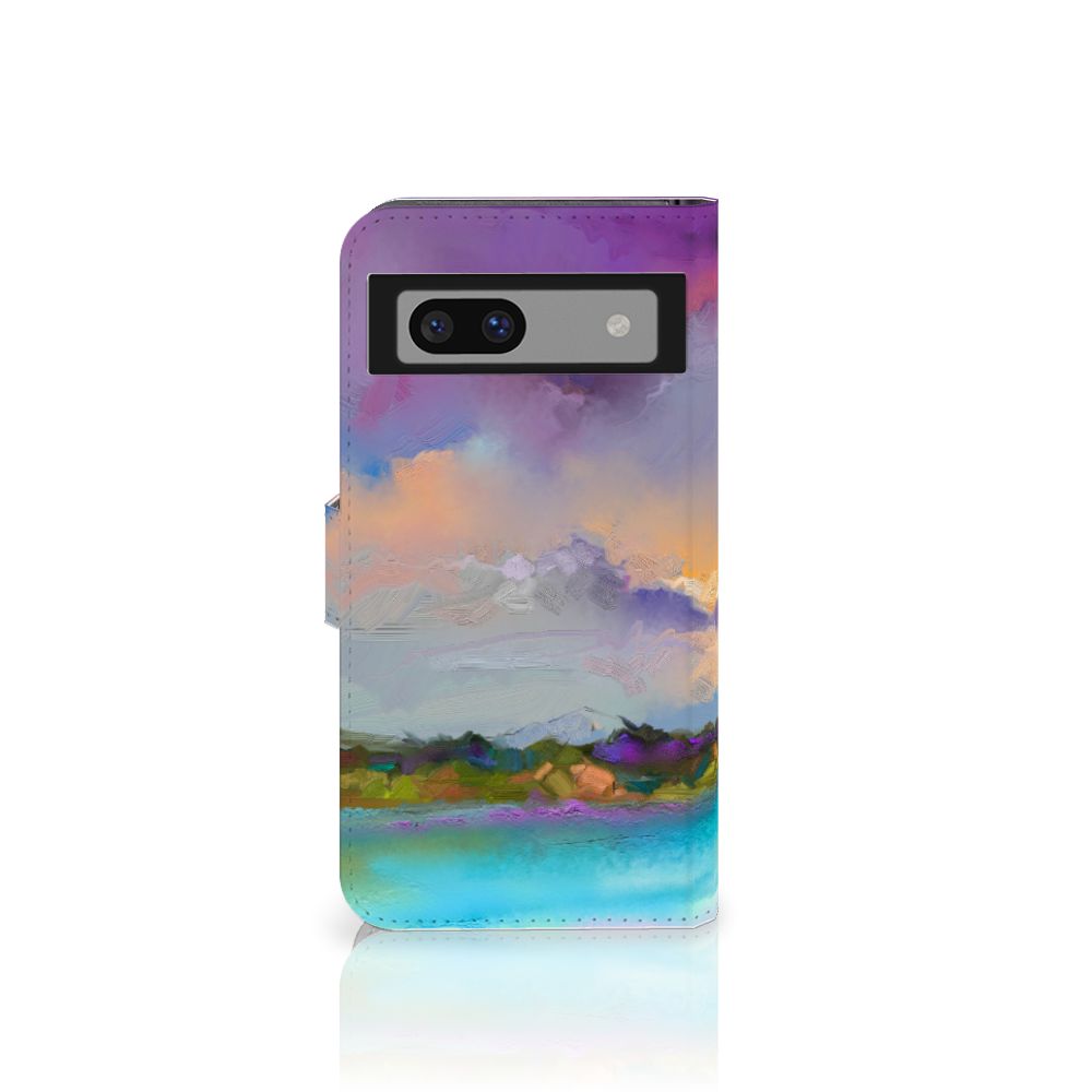 Hoesje Google Pixel 8A Boat kunstzinnig design abstract aanzicht