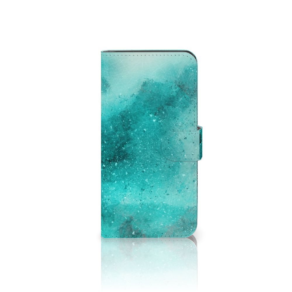 Hoesje Google Pixel 8A Painting Blue design blauw palet aanzicht
