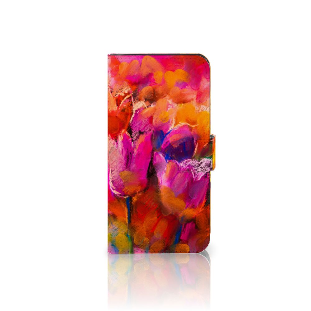Hoesje Google Pixel 8A Tulips telefoonhoesje kleurrijk ontwerp tulpen vooraanzicht