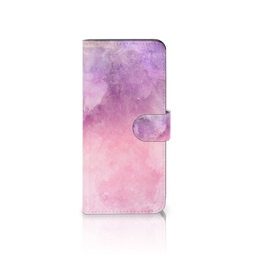 Motorola Edge 40 Pro hoesje Pink Purple Paint design voorkant