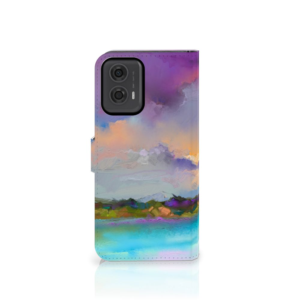 Hoesje Motorola Moto G24 | G04 | G24 Power Boat designnaam abstracte boot vooraanzicht