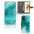 Motorola Moto G73 Hoesje Painting Blue bookcase aanzicht