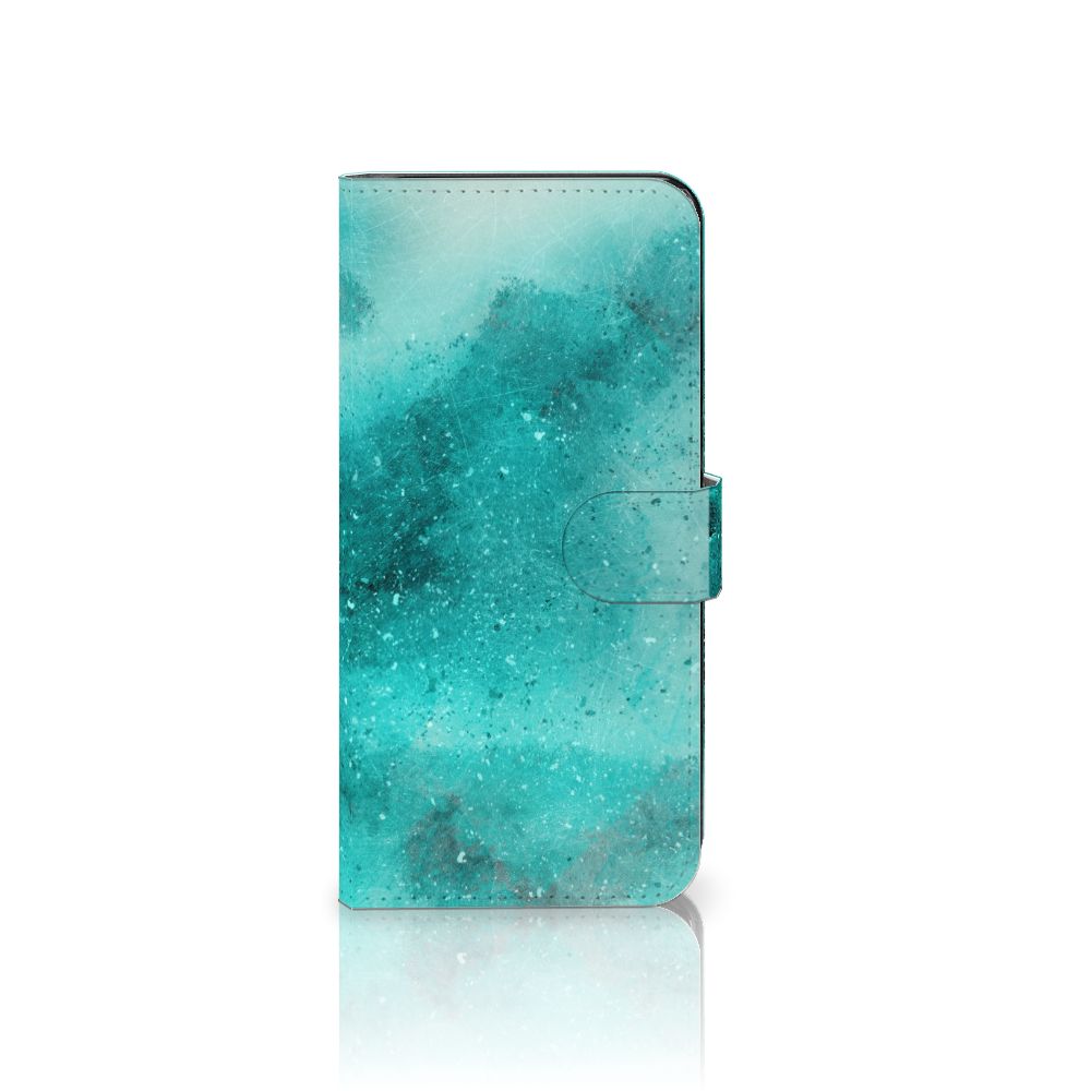 Motorola Moto G73 Hoesje Painting Blue front