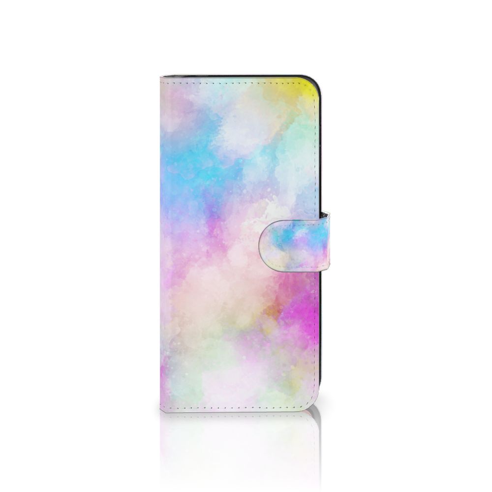 Hoesje Motorola Moto G84 Watercolor Light in pastelkleuren met unieke watercolor print.