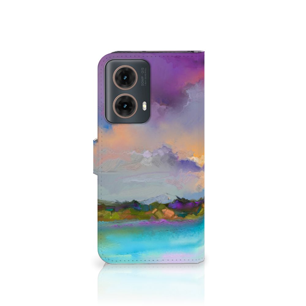 Hoesje Motorola Moto G85 Boat design abstracte kunst aanzicht