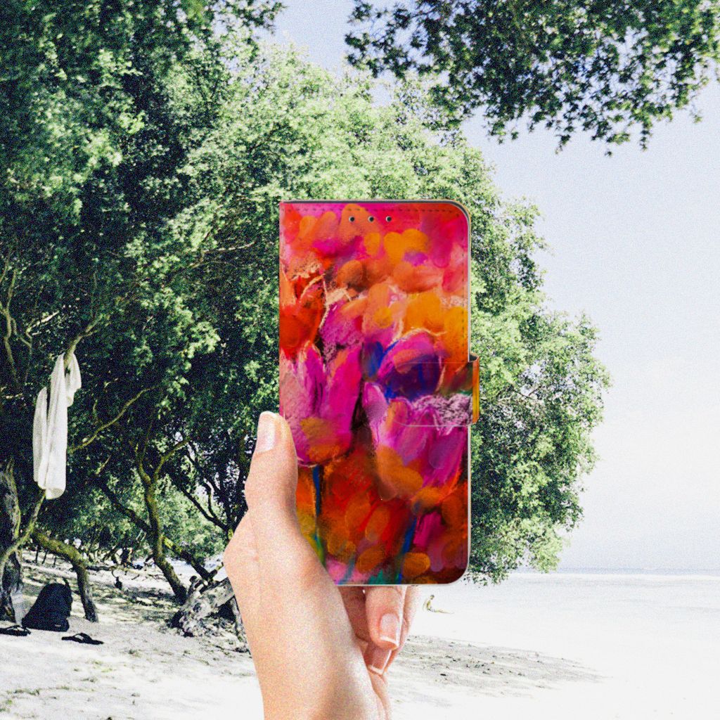 Hoesje Nokia 2.3 Tulips kleurrijk design bloemen aanzicht