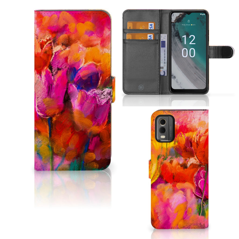 Hoesje Nokia C32 Tulips